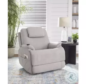 Zecliner Model 2 Petite Dove Performance Fabric Lift Power Recliner