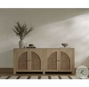 Tilda Natural Mango And Circle Cane Sideboard