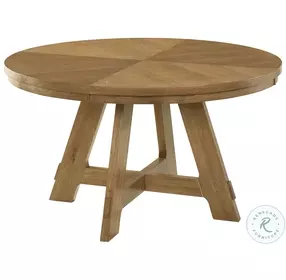 Danvers Brown Oak 54" Round Dining Room Set