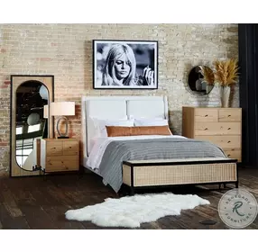 Eaton Light Oak Resin Nightstand