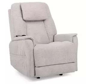 Zecliner Model 3+ Ceramic Gray Performance Fabric Zero Gravity Rocker Power Sleep Recliner with USB Charging and LED