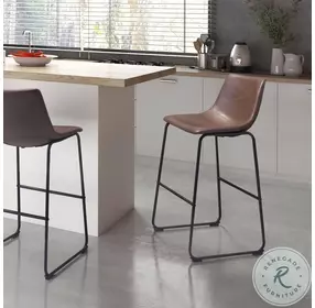 Smart Vintage Espresso Bar Chair Set Of 2