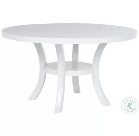 Judd Pearl White 54" Round Dining Room Set