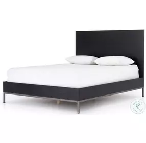 Trey Black Wash Poplar Panel Bedroom Set