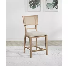 Kailani Beige Oak Counter Height Stool Set Of 2
