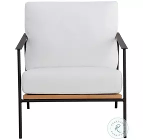 Nirelle Stinson White Outdoor Arm Chair