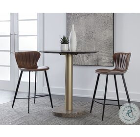 Arabella Bravo Cognac Counter Height Stool