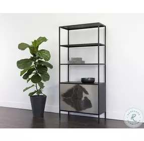Arlington Black Bookcase