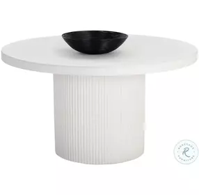 Nicolette White 55" Dining Room Set