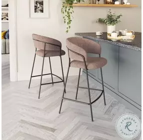 Josephine Brown Counter Height Stool Set of 2