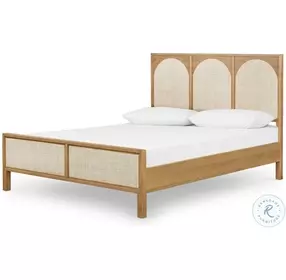 Allegra Natural Cane Panel Bedroom Set