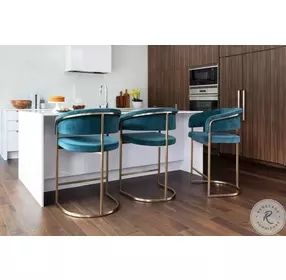 Marris Danny Teal Counter Height Stool