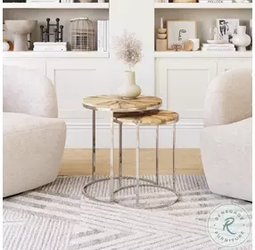 Bari Natural Nesting Table Set