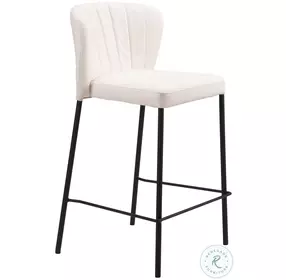 Linz Cream Counter Height Stool Set of 2