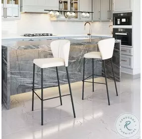 Linz Cream Bar Stool Set of 2