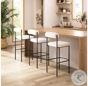 Livorno Ivory Bar Stool Set of 2