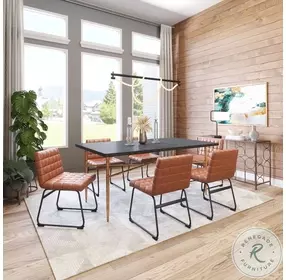 Pago Brown Dining Chair Set of 2