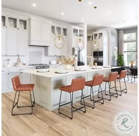 Pago Brown Counter Height Stool Set of 2