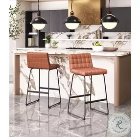 Pago Brown Bar Stool Set of 2