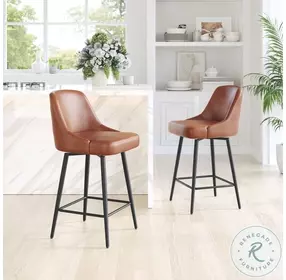 Keppel Brown Swivel Counter Height Stool