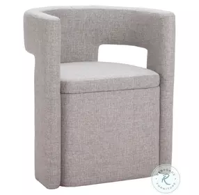 Papua Gray Performance Fabric Dining Chair