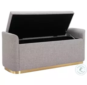 Dobo Gray Performance Fabric Bench