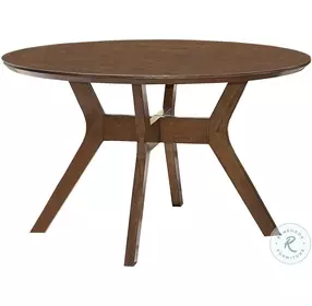 Edam Brown Round Dining Room Set