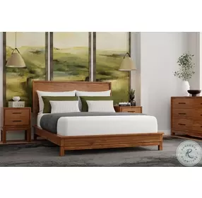 Nova Honey Maple King Platform Bed
