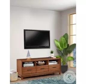 Nova Honey Maple 3 Drawer TV Stand