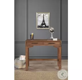 Nova Honey Maple 2 Drawer Mini Desk