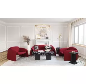 Horten Red Accent Chair