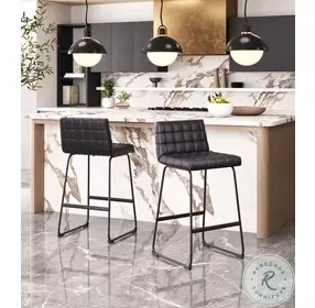 Pago Black Bar Stool Set Of 2