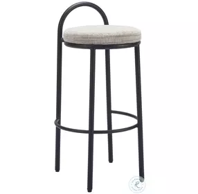 Sisal Beige Tweed Bar Stool Set Of 2