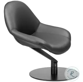 Poole Black Accent Chair