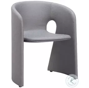 Rosyth Slate Gray Performance Fabric Dining Chair