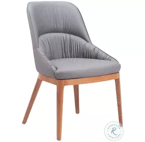 Ayr Slate Gray Performance Fabric Dining Chair Set Of 2