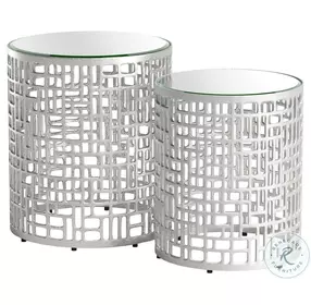 Reden Silver Side Table Set
