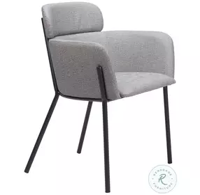 Bremor Slate Gray Performance Fabric Dining Chair Set Of 2