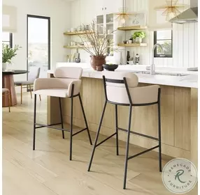 Bremor Beige Bar Stool