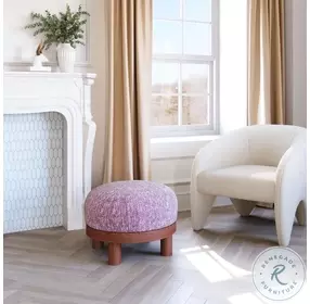 Gome Wisteria Purple Ottoman