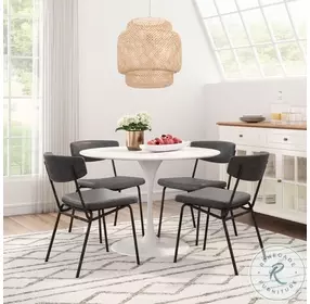 Charon Vintage Black Dining Chair Set Of 2