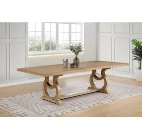 Brockway Barley Brown Extendable Rectangular Dining Table
