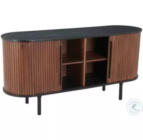 Koriana Black And Walnut Sideboard