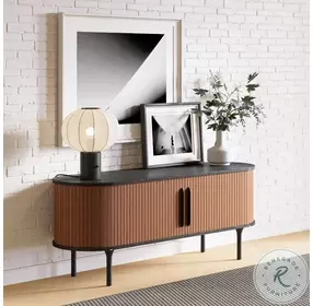 Koriana Black And Walnut TV Stand