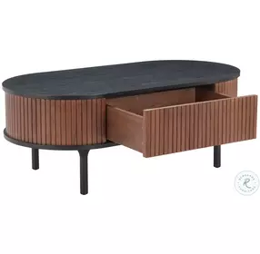 Koriana Black And Walnut Coffee Table