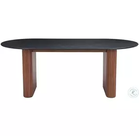 Lassig Black And Walnut Dining Table