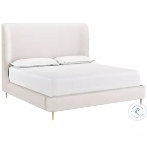 Tierra Bergen Taupe King Upholstered Platform Bed