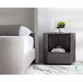 Siena Gunmetal Nightstand