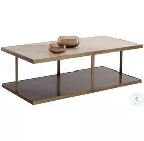 Zafira Matte And Antique Gold Occasional Table Set