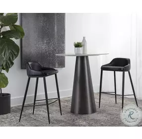 Astra Nightfall Black Bar Stool
